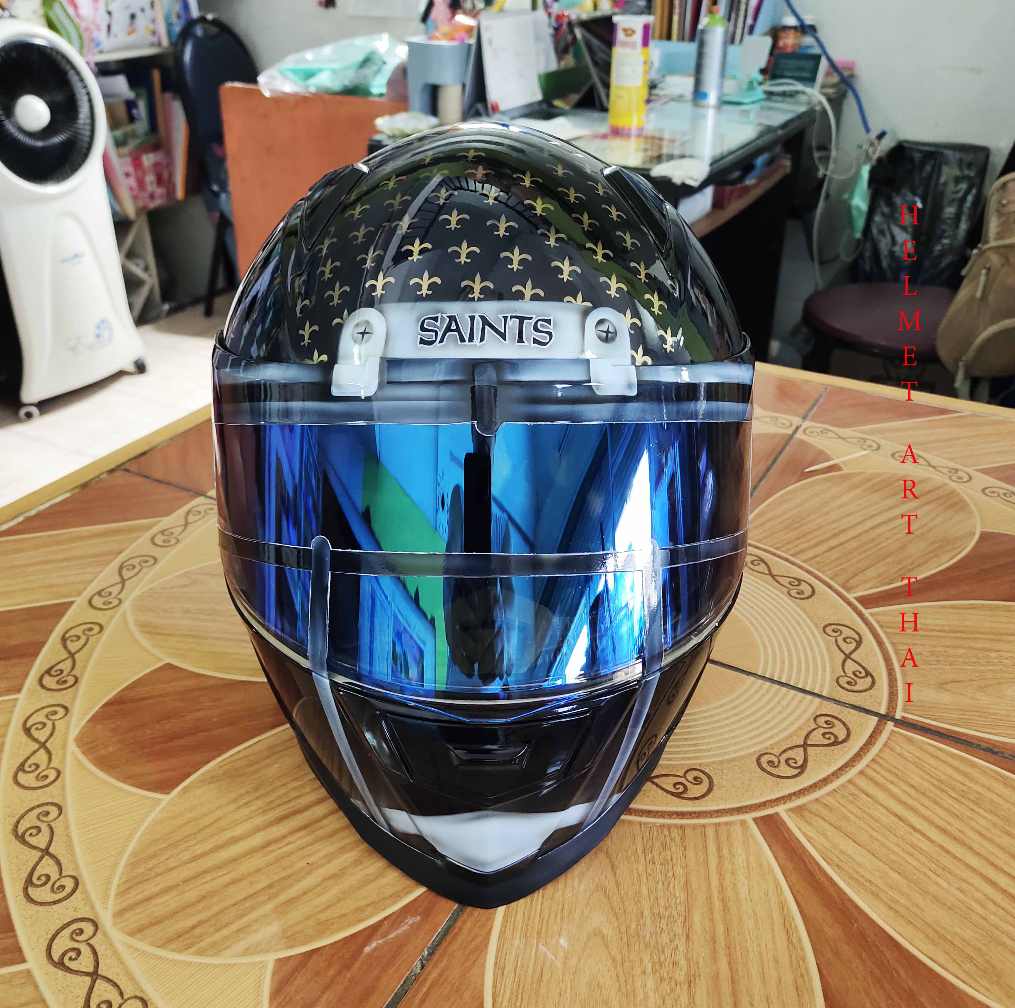 New Orleans Saints NFL Custom Motorcycle Helmet 🏈