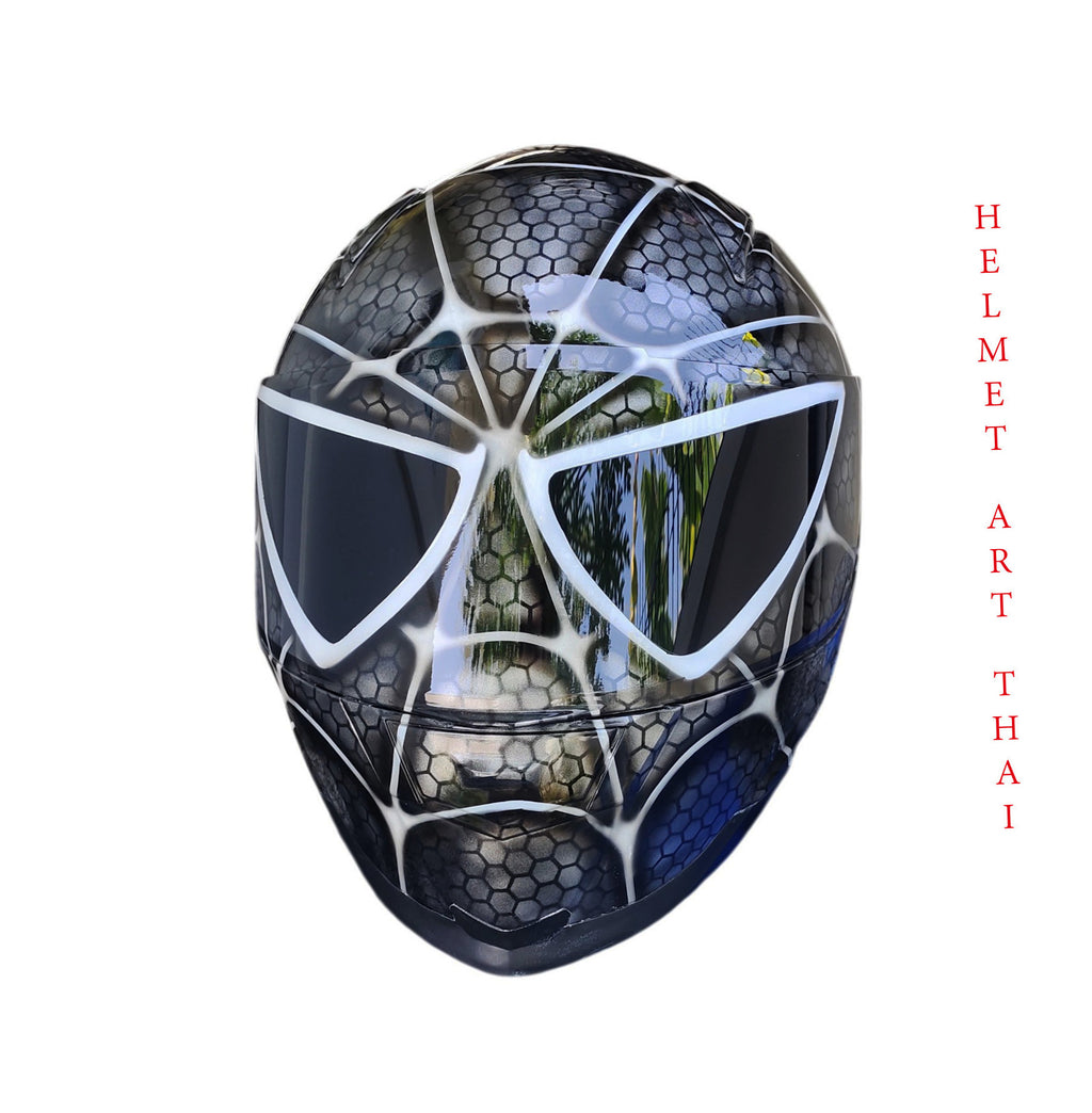 Black Spider-Man  Motorradhelm 🕷️🔖
