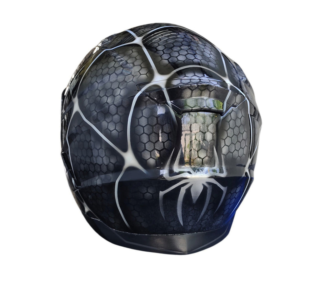 Black Spider-Man  Motorradhelm 🕷️🔖