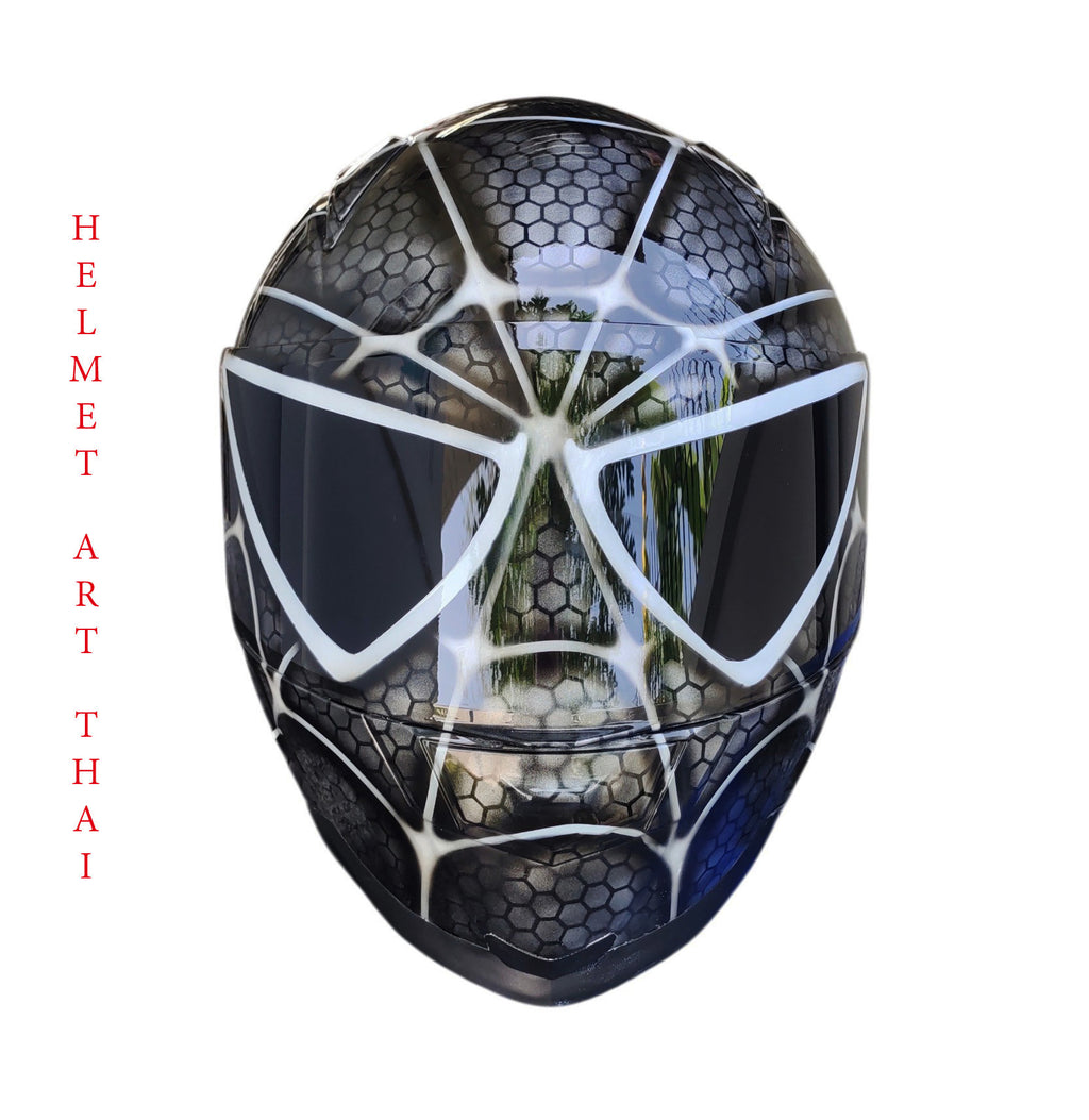 Black Spider-Man  Motorradhelm 🕷️🔖