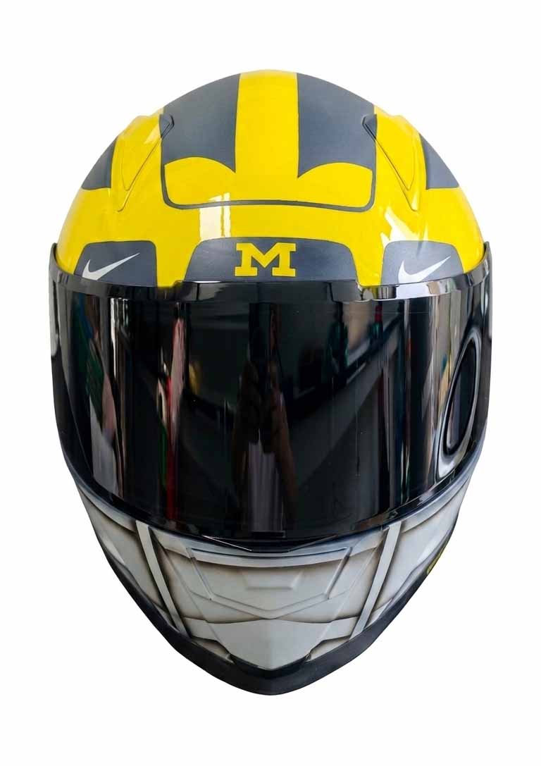 NFL Michigan American Football Motorcycle Helmet