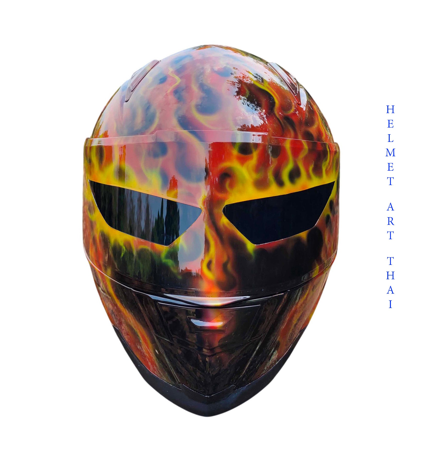 CUSTOM AIRBRUSHED MOTORCYCLE HELMET