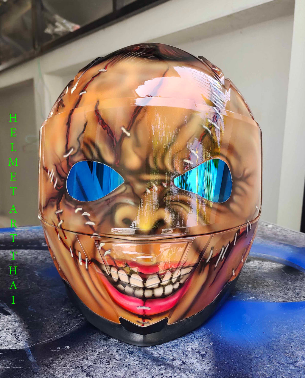 Chucky Child's Play Custom Motorcycle Helmet