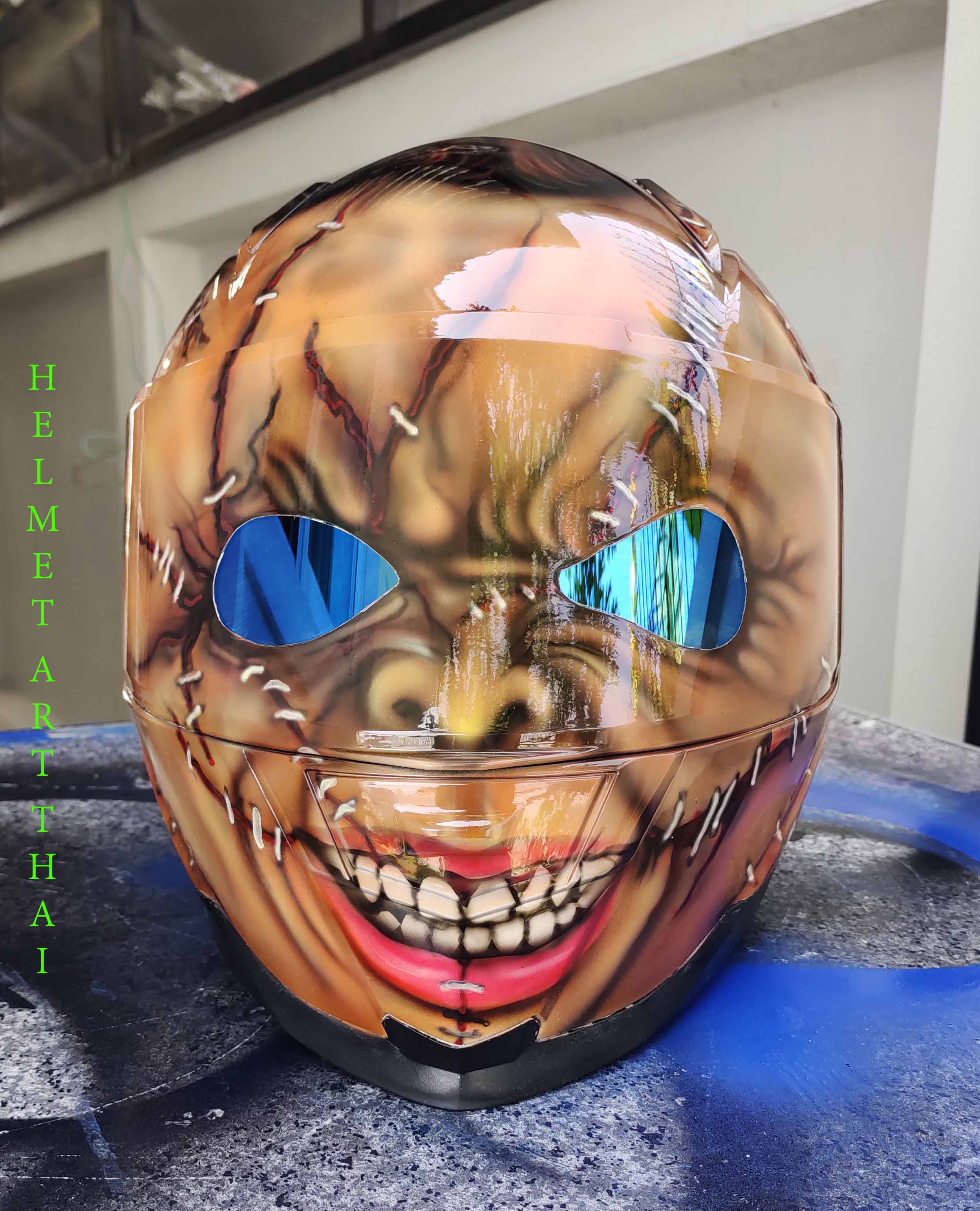 Chucky Child's Play Custom Motorcycle Helmet
