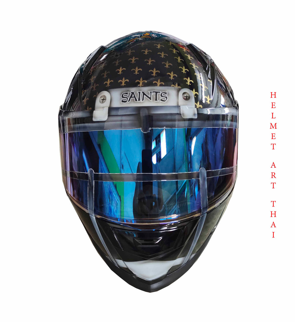 New Orleans Saints NFL Custom Motorcycle Helmet 🏈