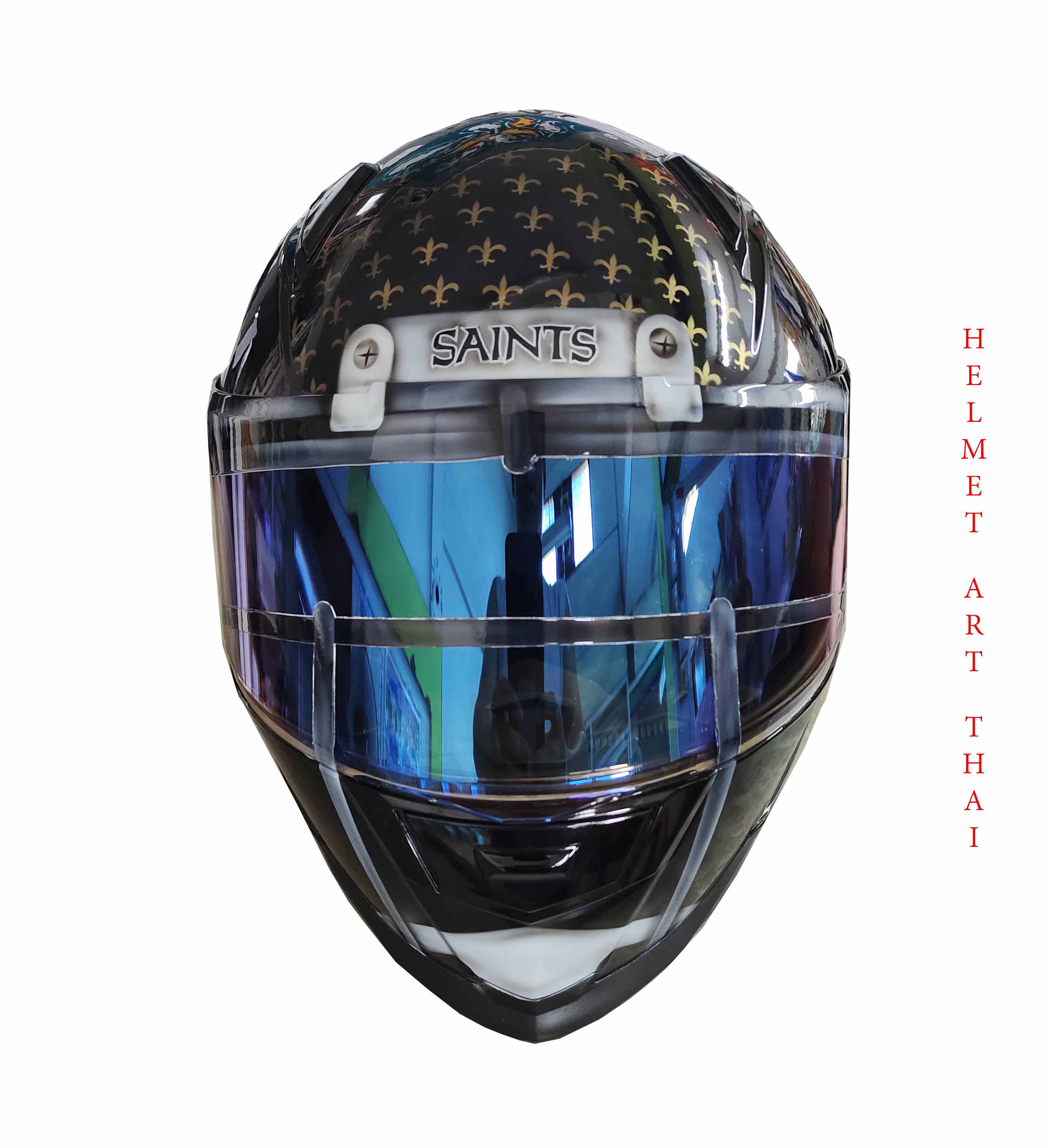 New Orleans Saints NFL Custom Motorcycle Helmet 🏈