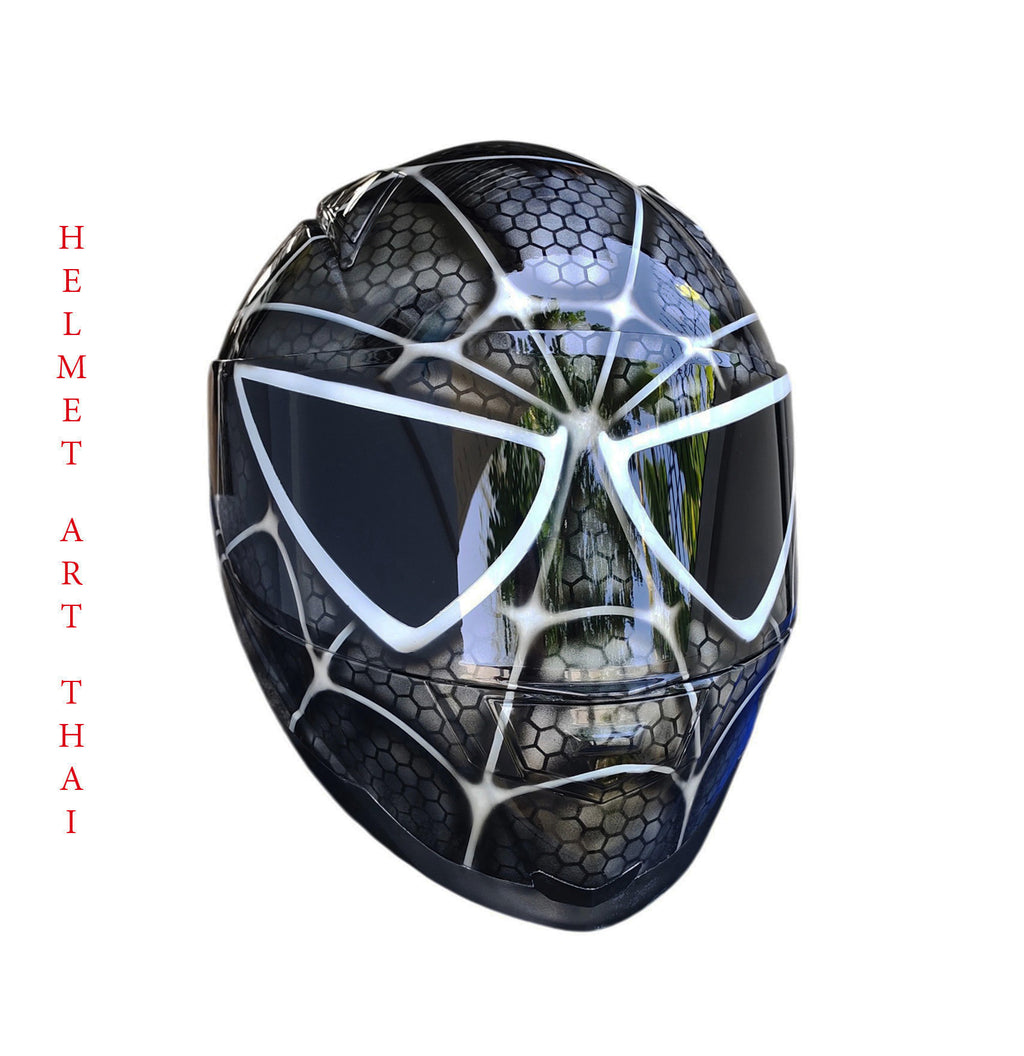 Black Spider-Man  Motorradhelm 🕷️🔖