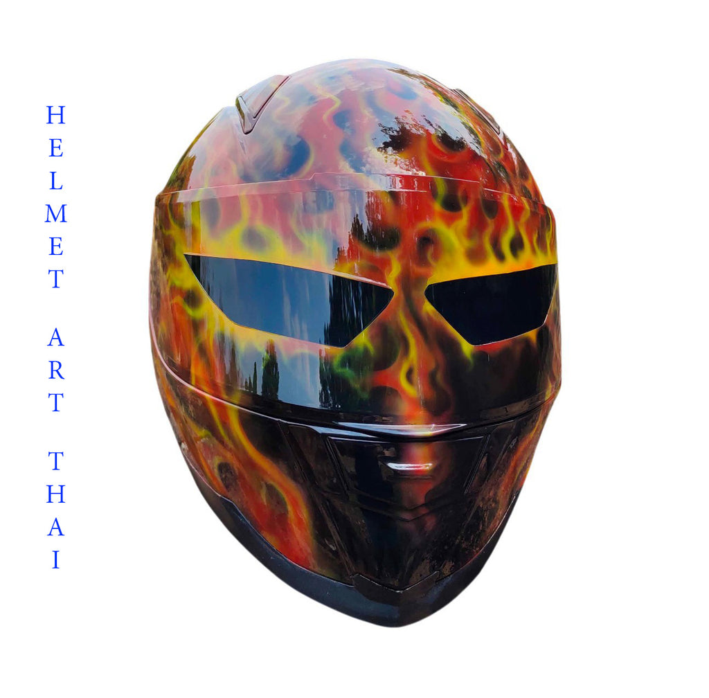 CUSTOM AIRBRUSHED MOTORCYCLE HELMET