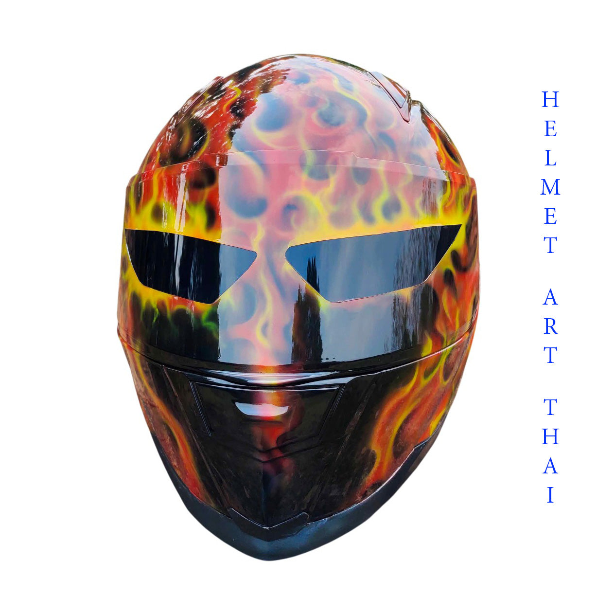 CUSTOM AIRBRUSHED MOTORCYCLE HELMET