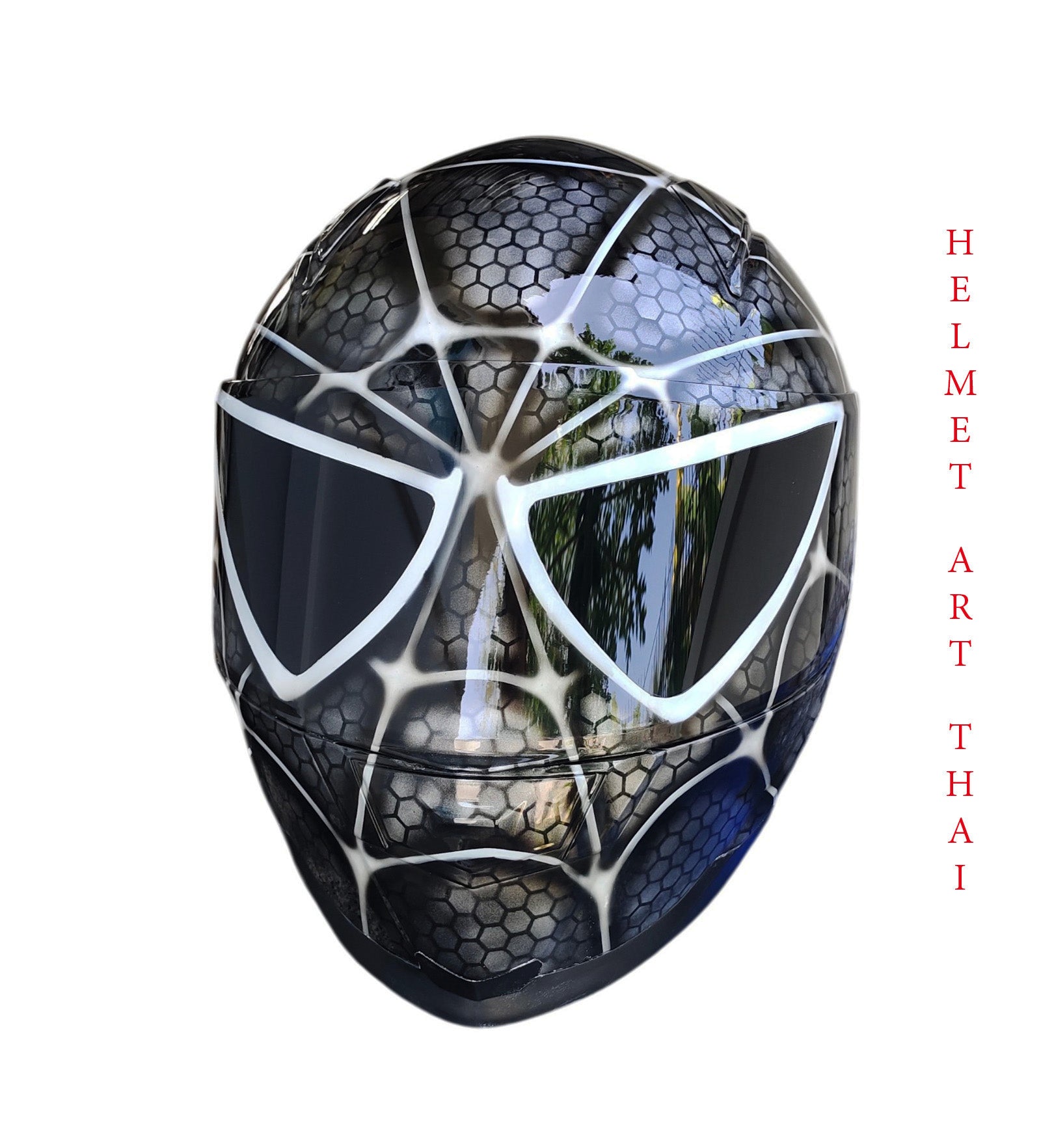 Black Spider-Man  Motorradhelm 🕷️🔖