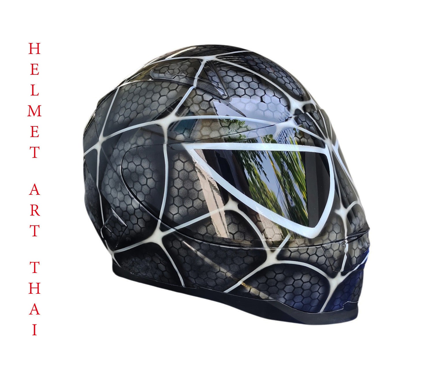 Black Spider-Man  Motorradhelm 🕷️🔖