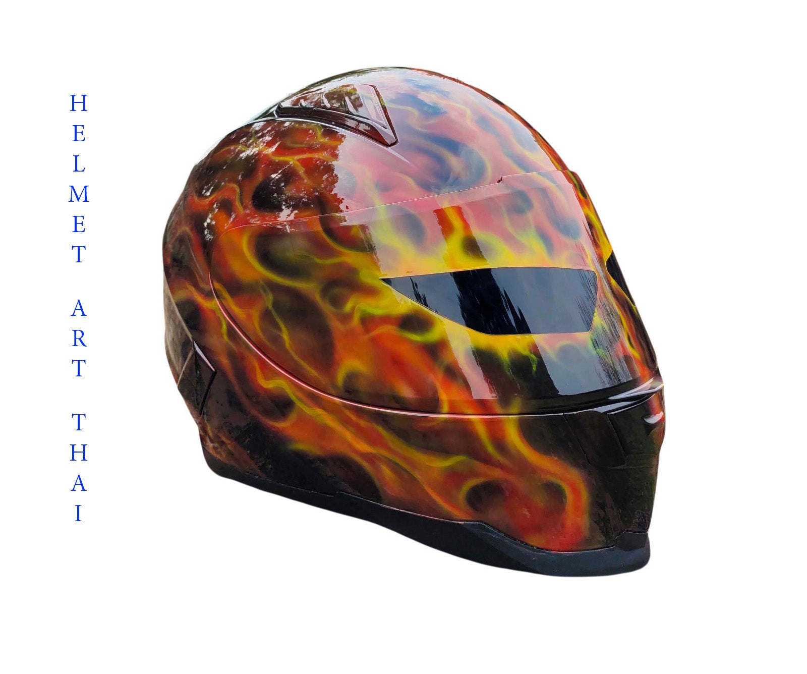 CUSTOM AIRBRUSHED MOTORCYCLE HELMET