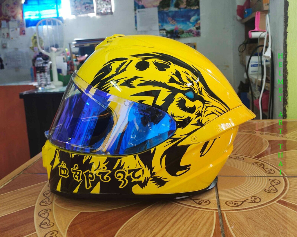 PANTHER Custom Airbrushed  Motorcycle Helmet