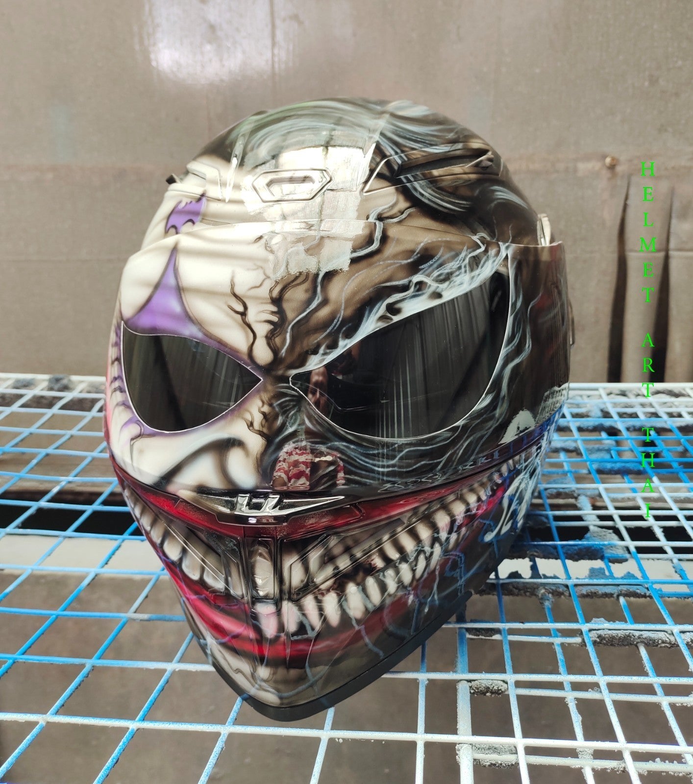 WHY SO SERIOUS ?  JOKER-VENOM   Motorcycle Helmet