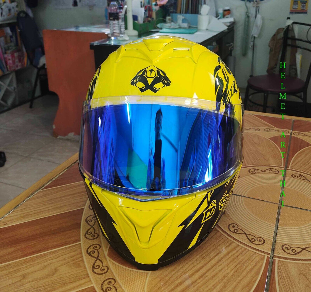 PANTHER Custom Airbrushed  Motorcycle Helmet