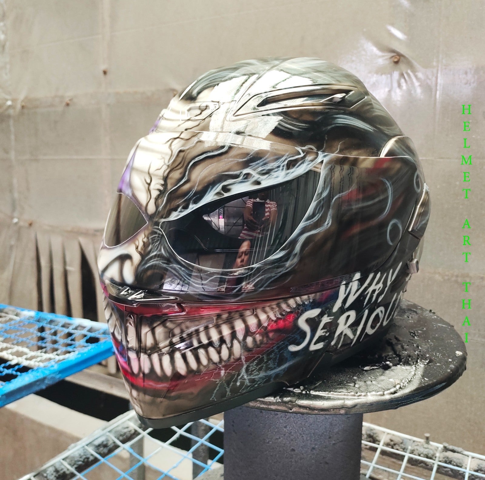 WHY SO SERIOUS ?  JOKER-VENOM   Motorcycle Helmet