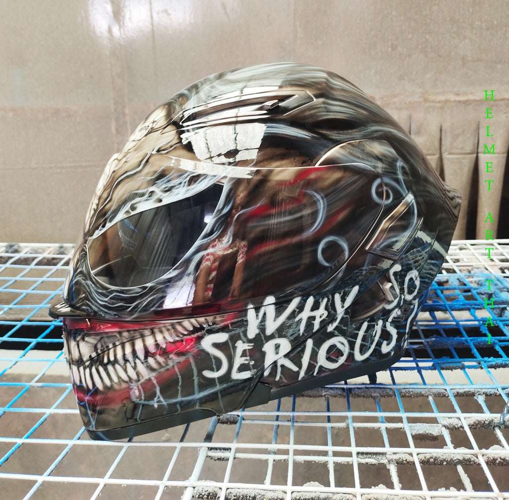 WHY SO SERIOUS ?  JOKER-VENOM   Motorcycle Helmet
