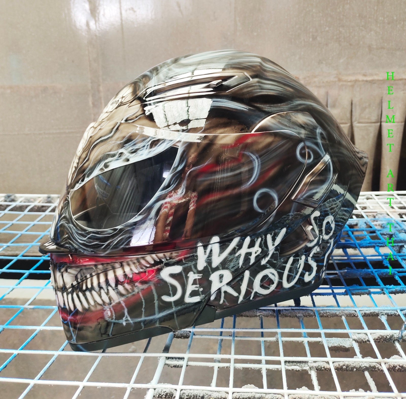 WHY SO SERIOUS ?  JOKER-VENOM   Motorcycle Helmet