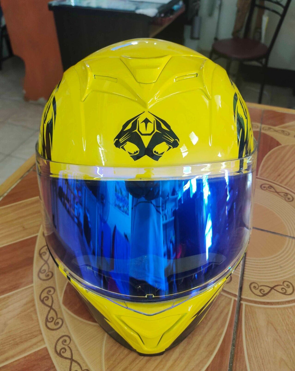 PANTHER Custom Airbrushed  Motorcycle Helmet