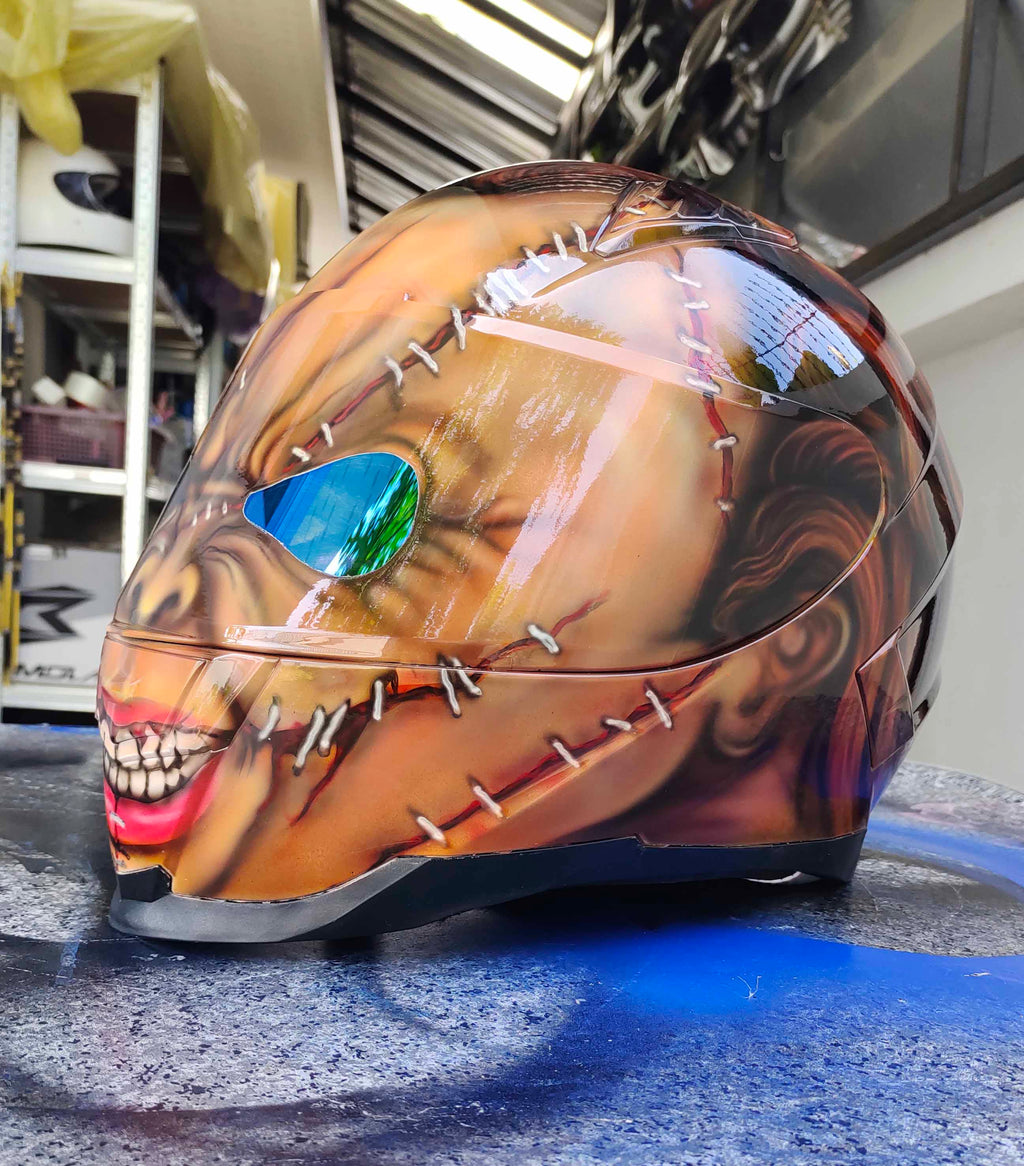 Chucky Child's Play Custom Motorcycle Helmet