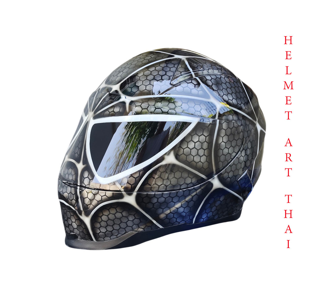 Black Spider-Man  Motorradhelm 🕷️🔖