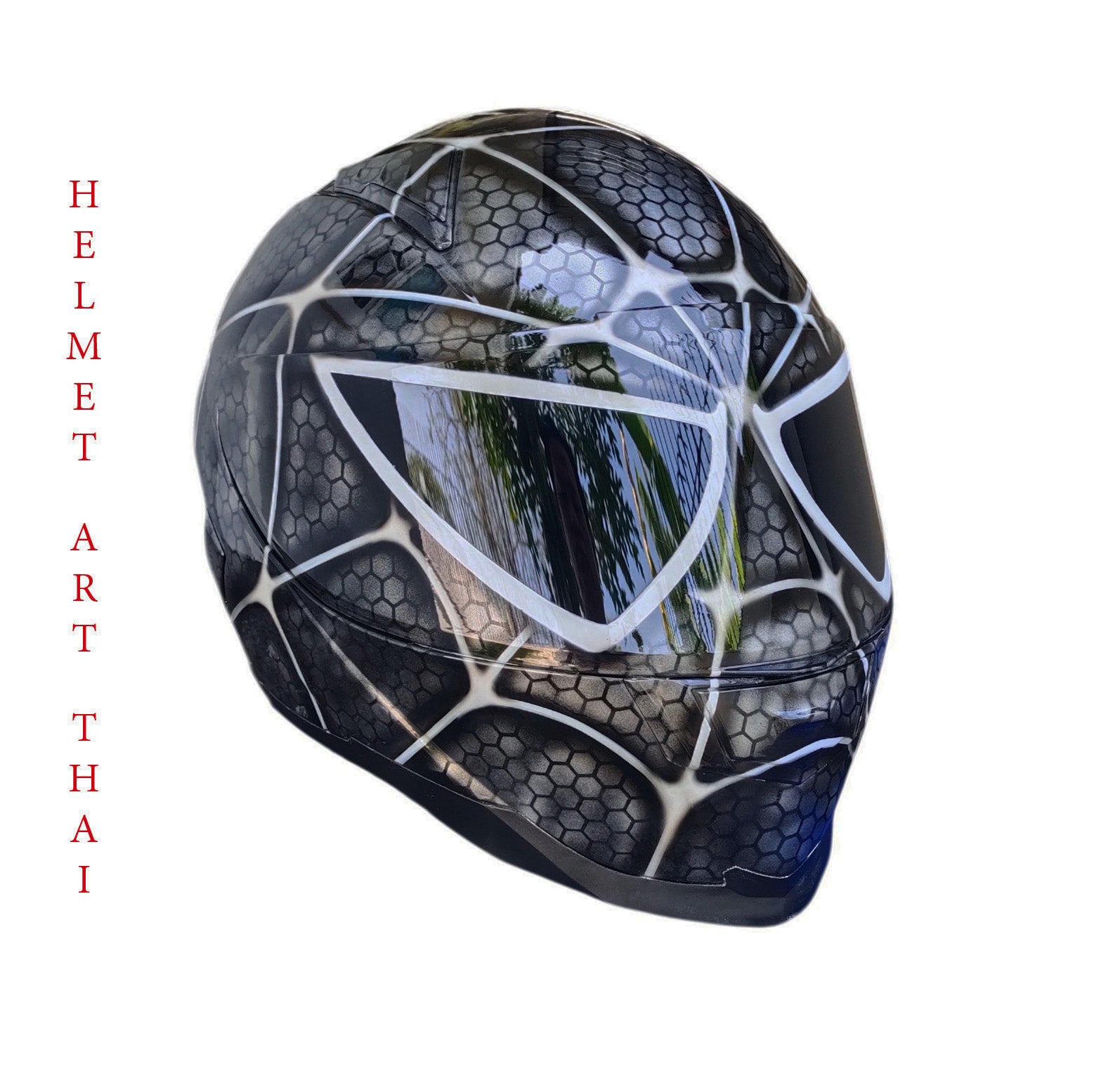 Black Spider-Man  Motorradhelm 🕷️🔖