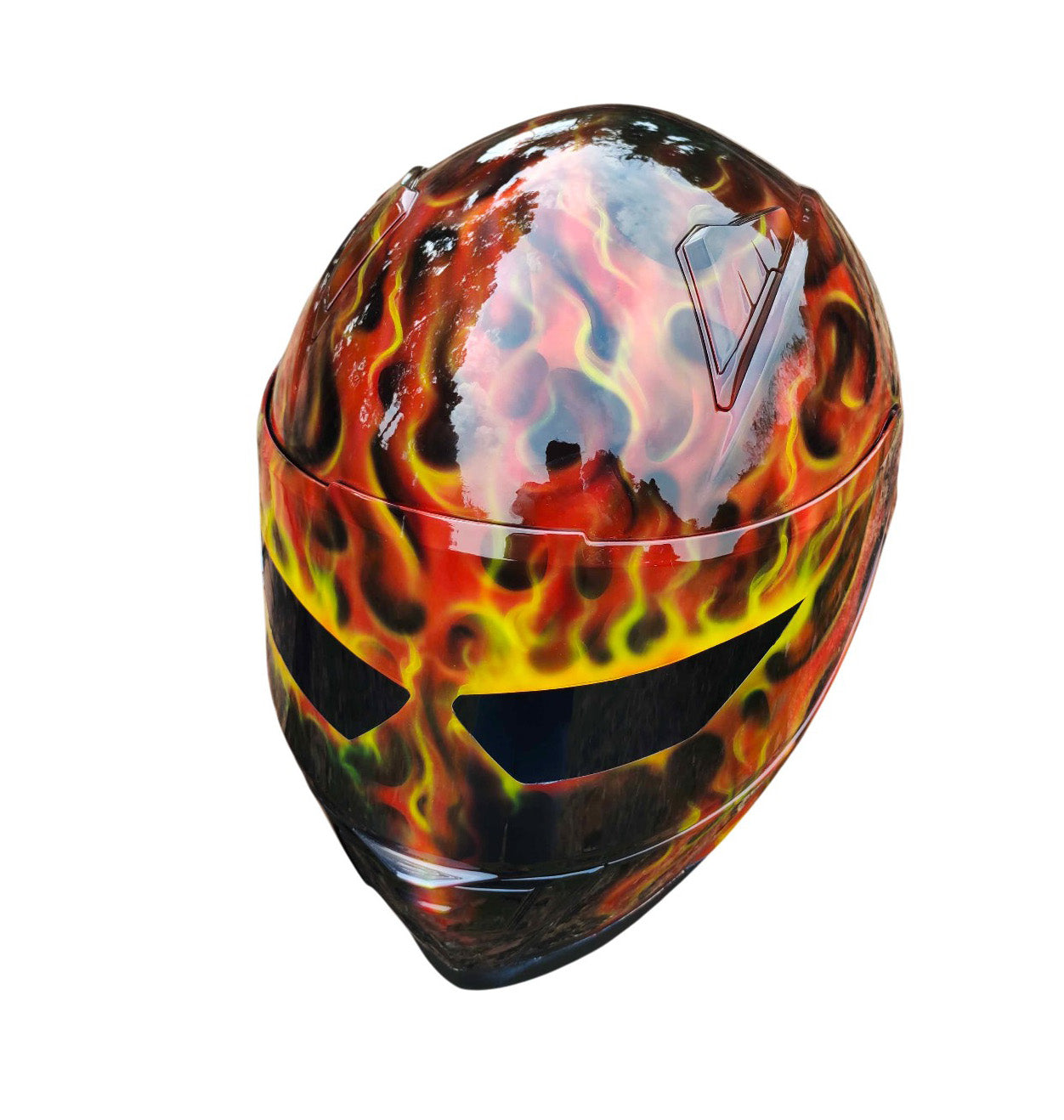 CUSTOM AIRBRUSHED MOTORCYCLE HELMET