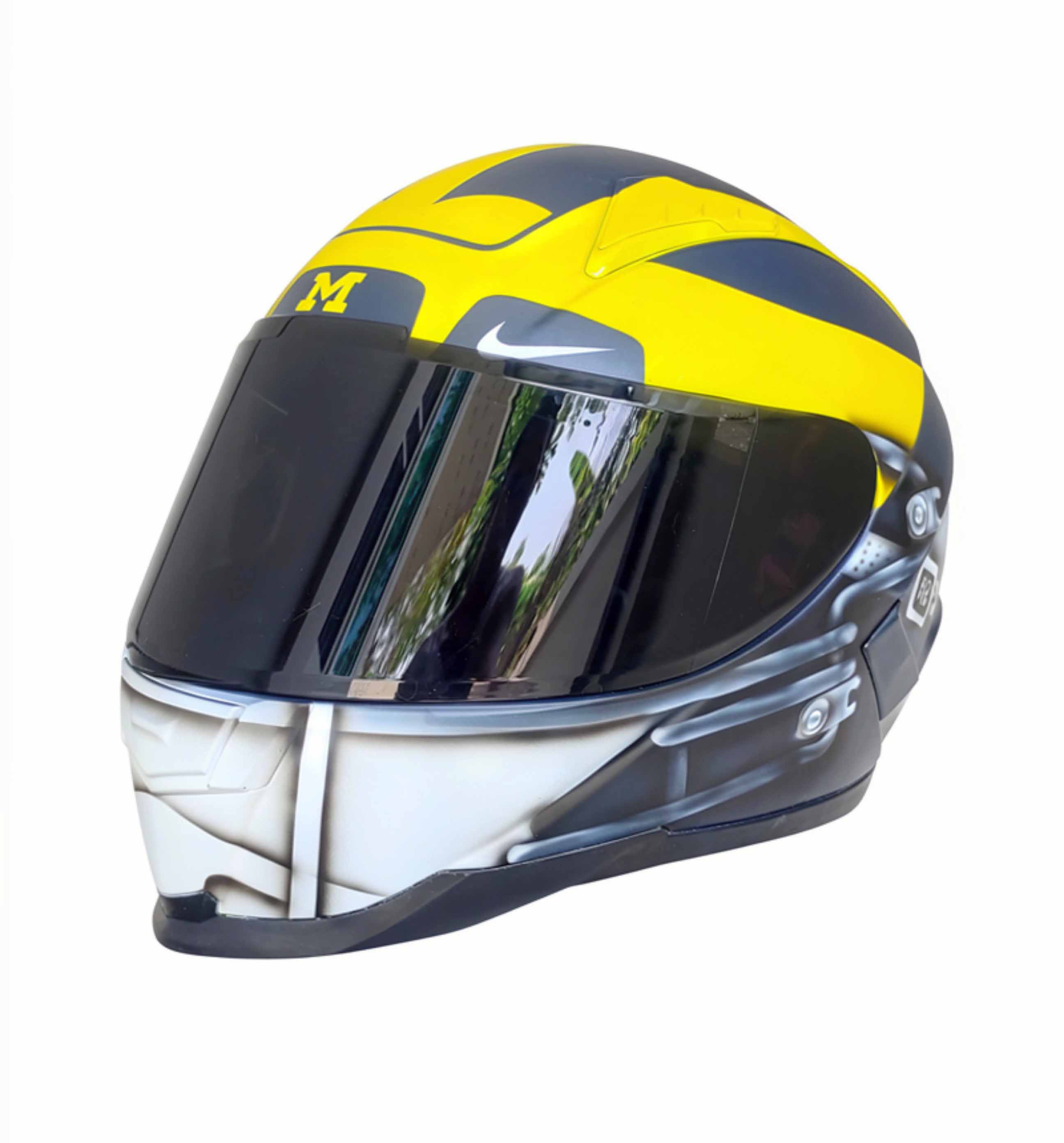 NFL Michigan American Football Motorcycle Helmet