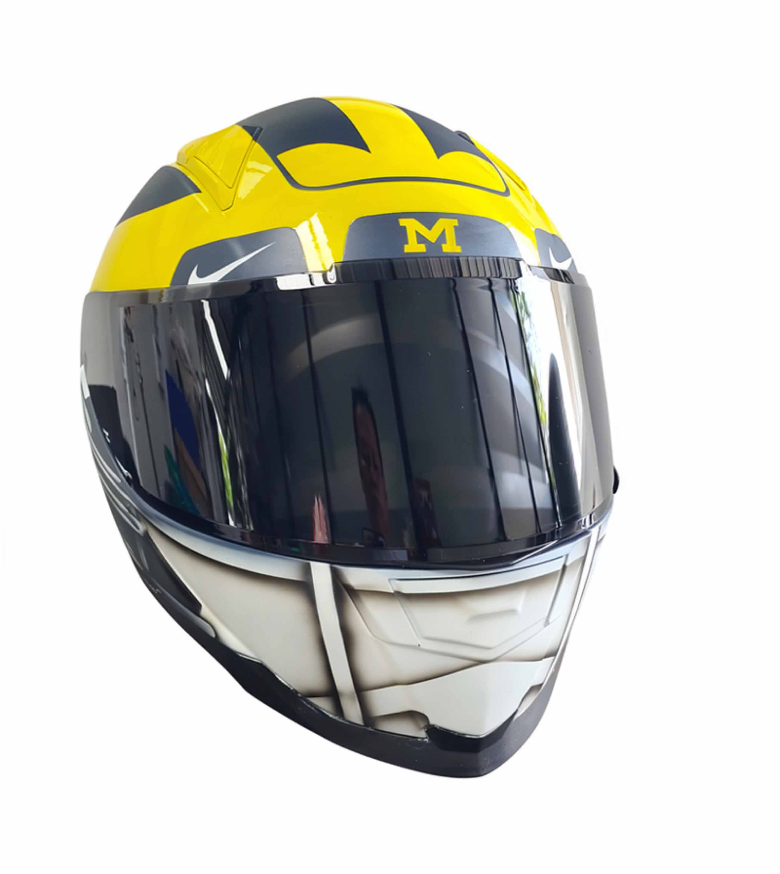 NFL Michigan American Football Motorcycle Helmet