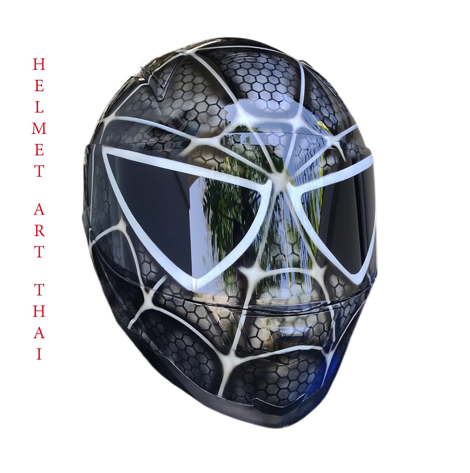 Black Spider-Man  Motorradhelm 🕷️🔖