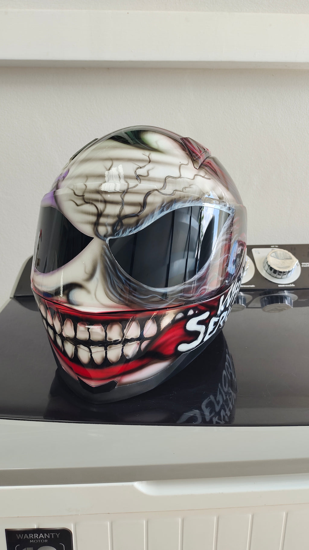 JOKER Custom  Airbrushed Motorcycle Helmet