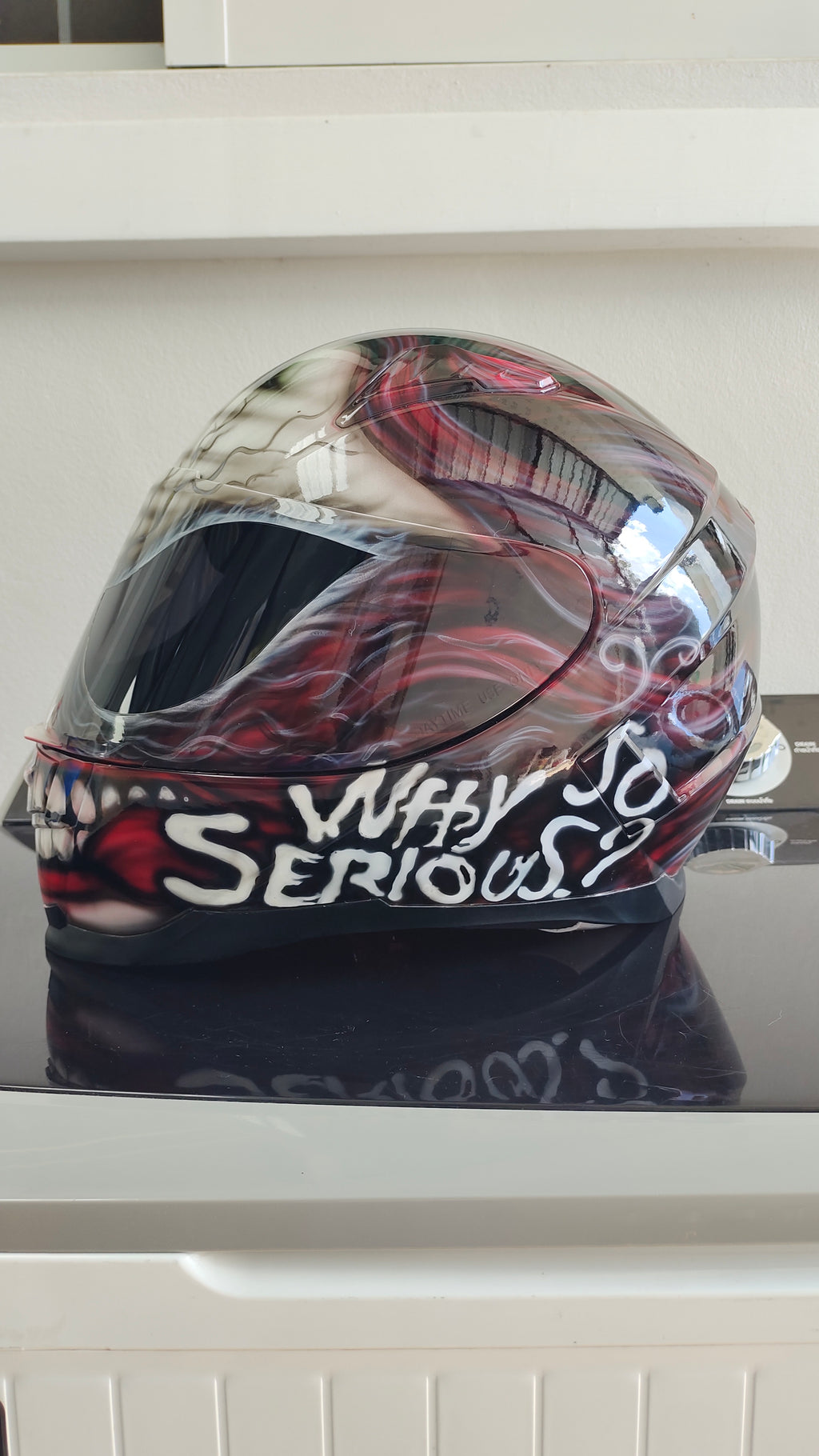 JOKER Custom  Airbrushed Motorcycle Helmet