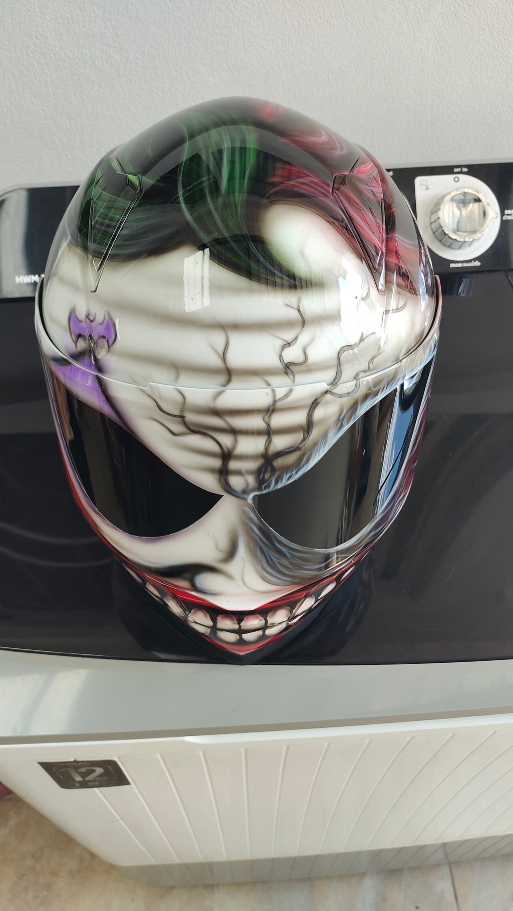 JOKER Custom  Airbrushed Motorcycle Helmet