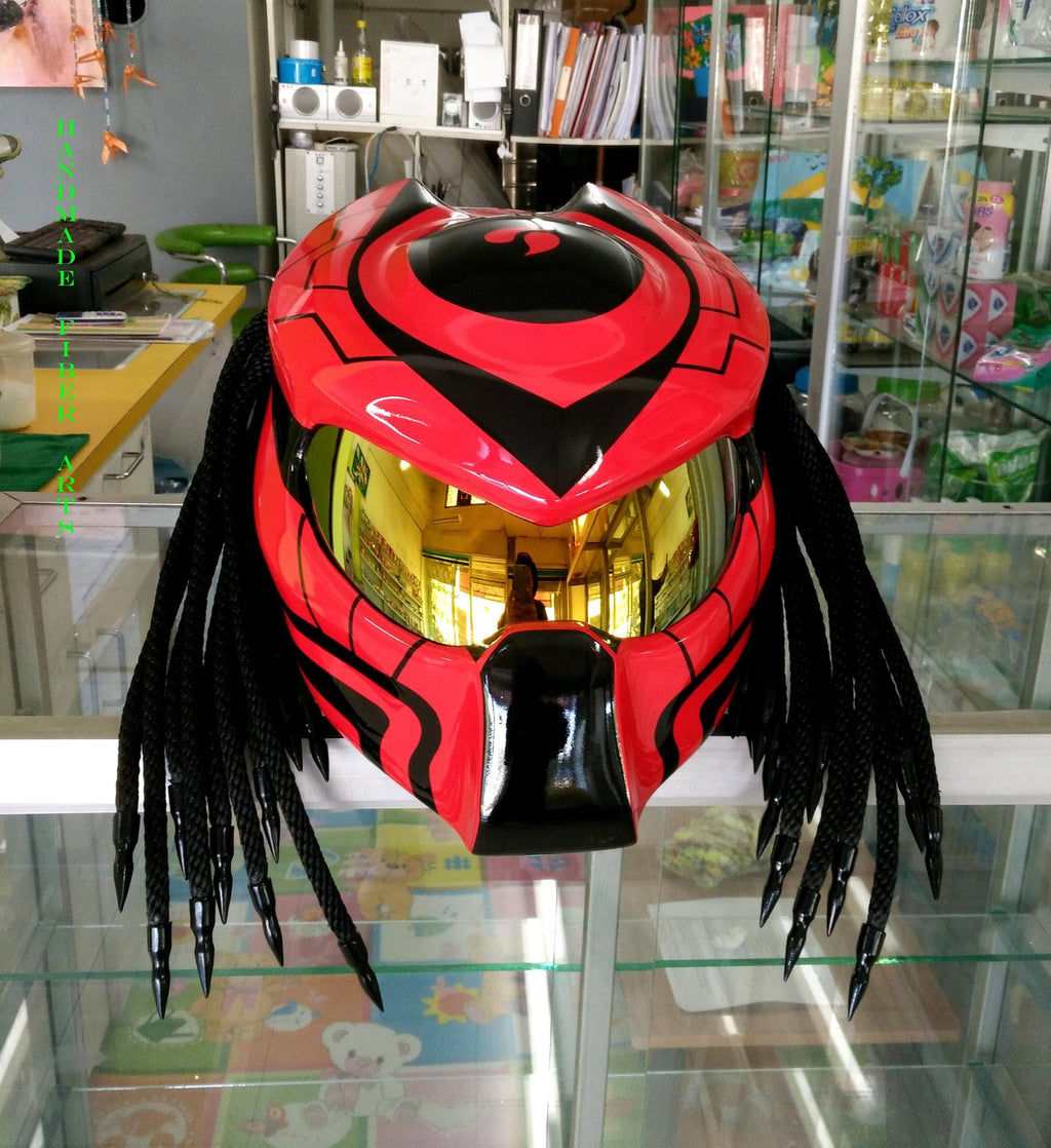 Custom Predator Motorcycle  Helmet