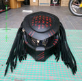 Black Custom Predator Full Face Motorcycle Helmet