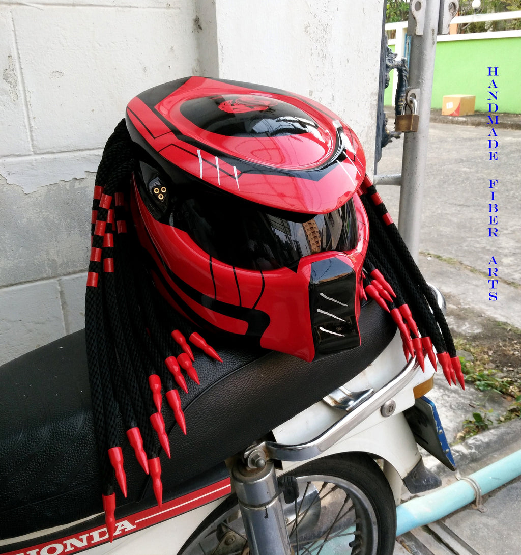 RED PREDATOR HELMET