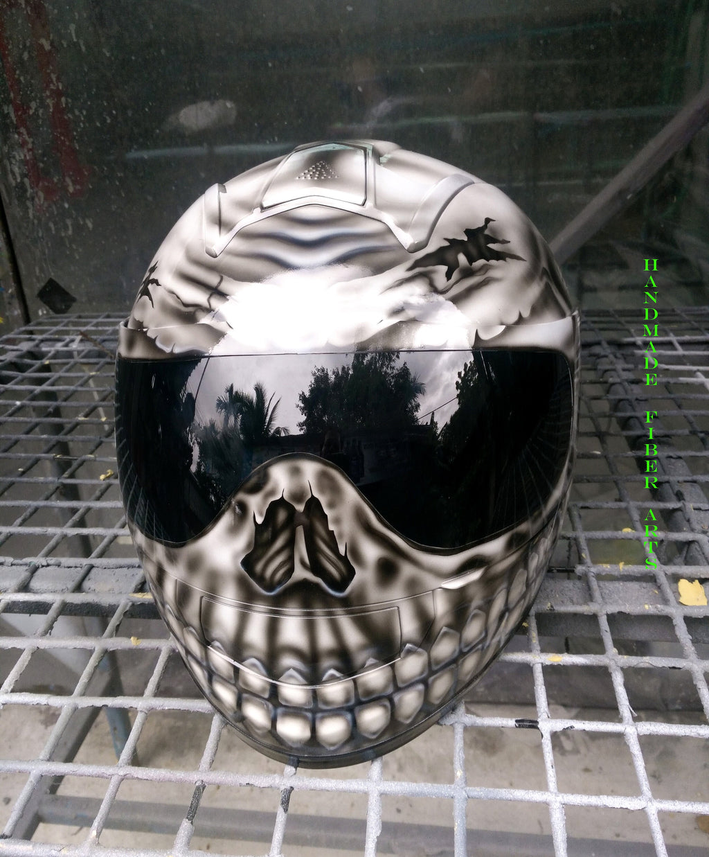 Custom Painted Full Face Motorcycle Helmet