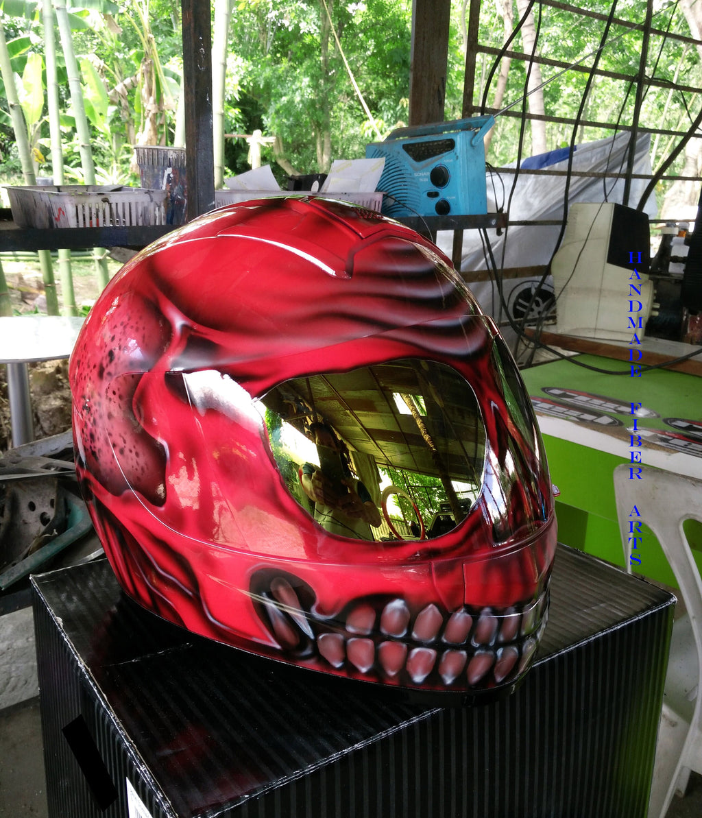 Custom Airbrushed  Full Face Motorcycle Helmet