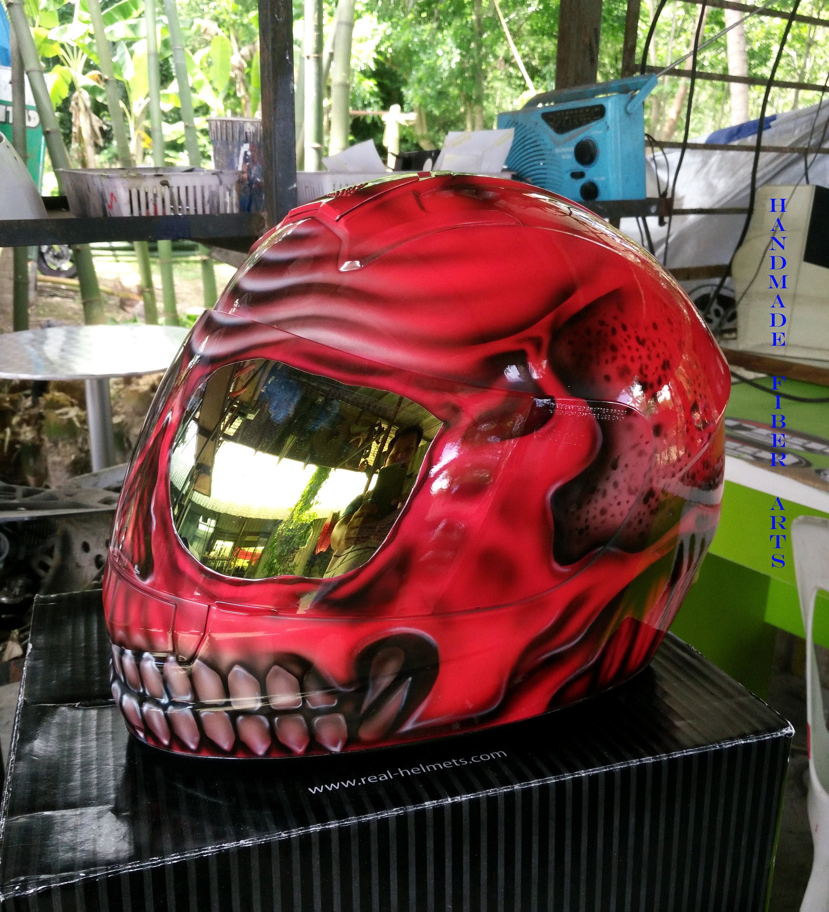 Custom Airbrushed  Full Face Motorcycle Helmet