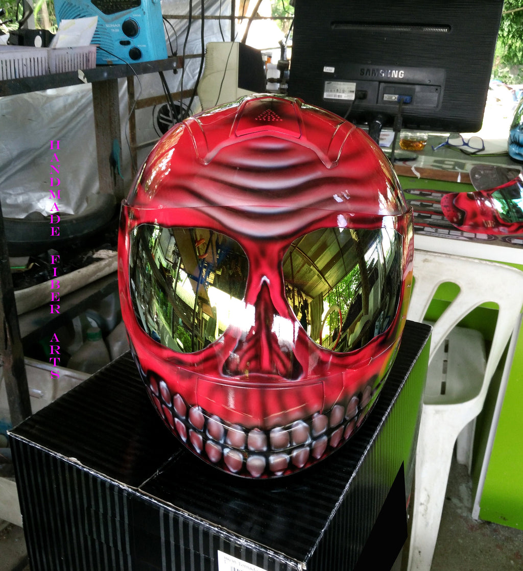 Custom Airbrushed  Full Face Motorcycle Helmet