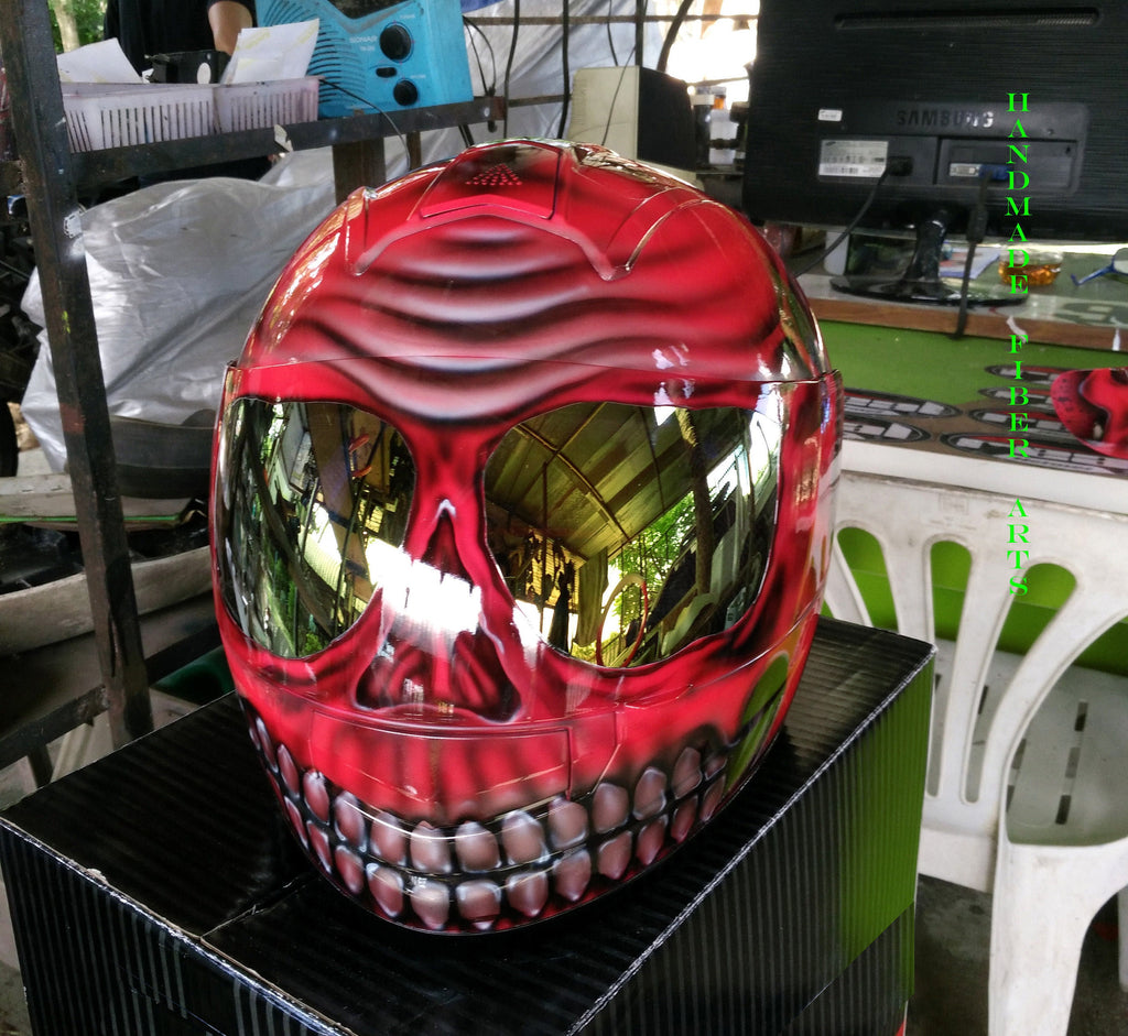 Custom Airbrushed  Full Face Motorcycle Helmet