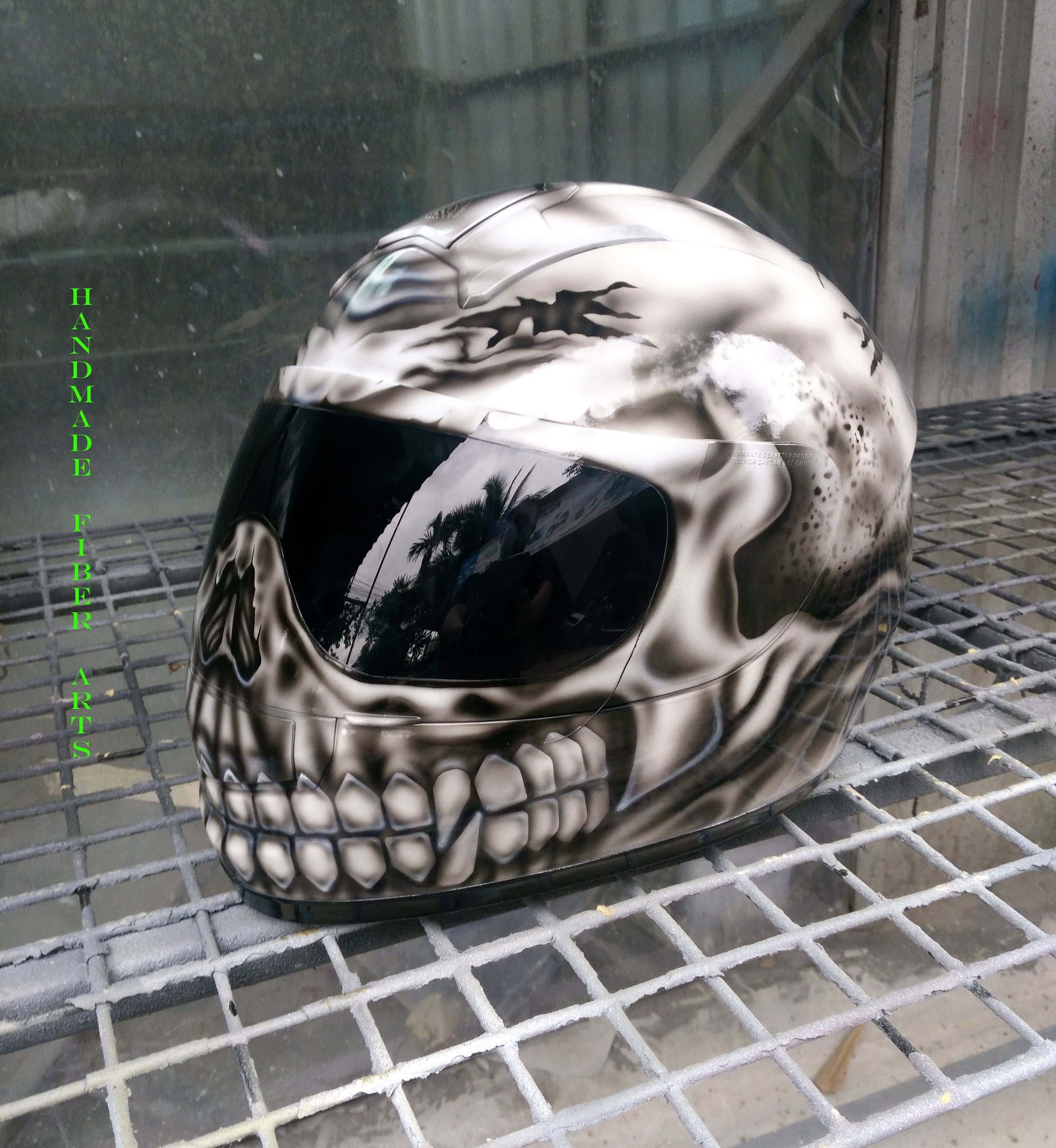 Custom Painted Full Face Motorcycle Helmet
