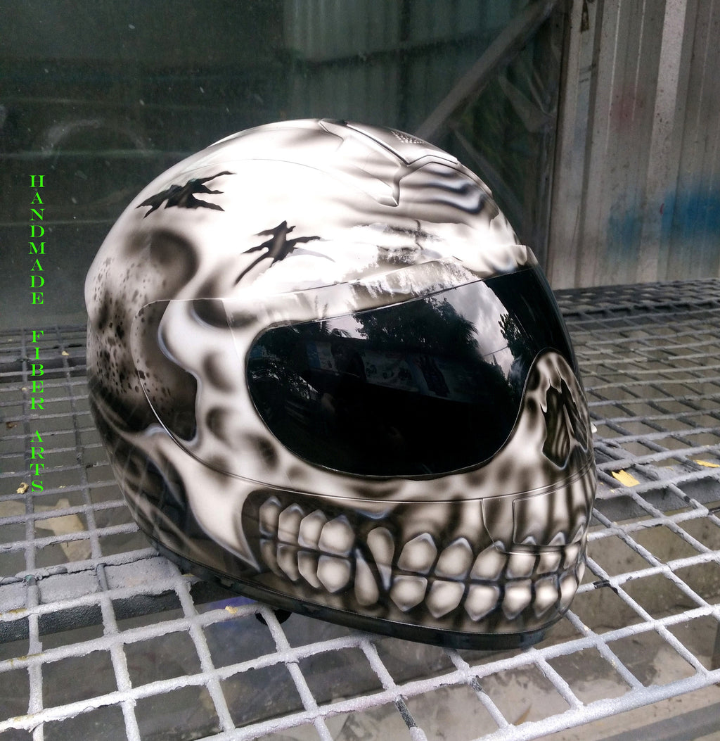 Custom Painted Full Face Motorcycle Helmet