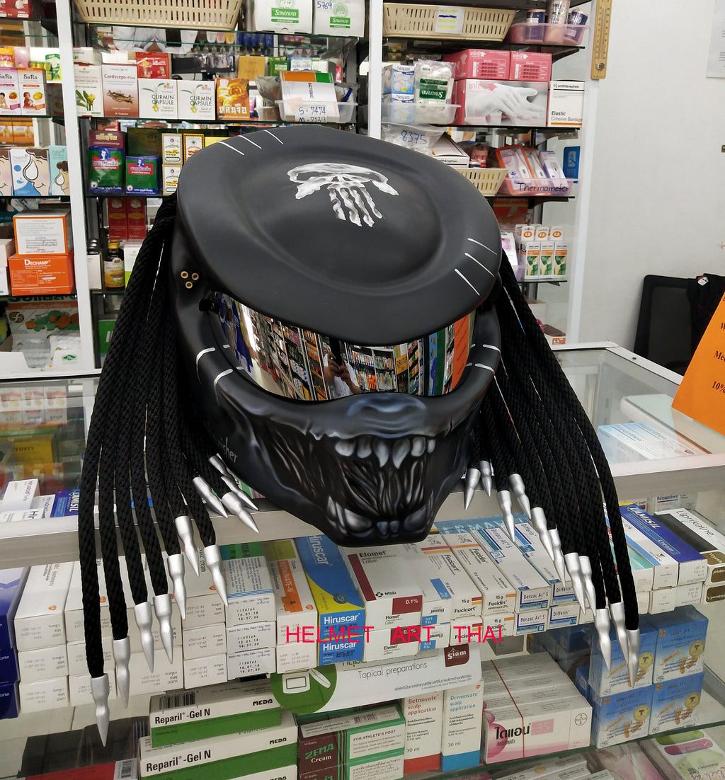 Punisher  Custom  Motorcycle Helmet