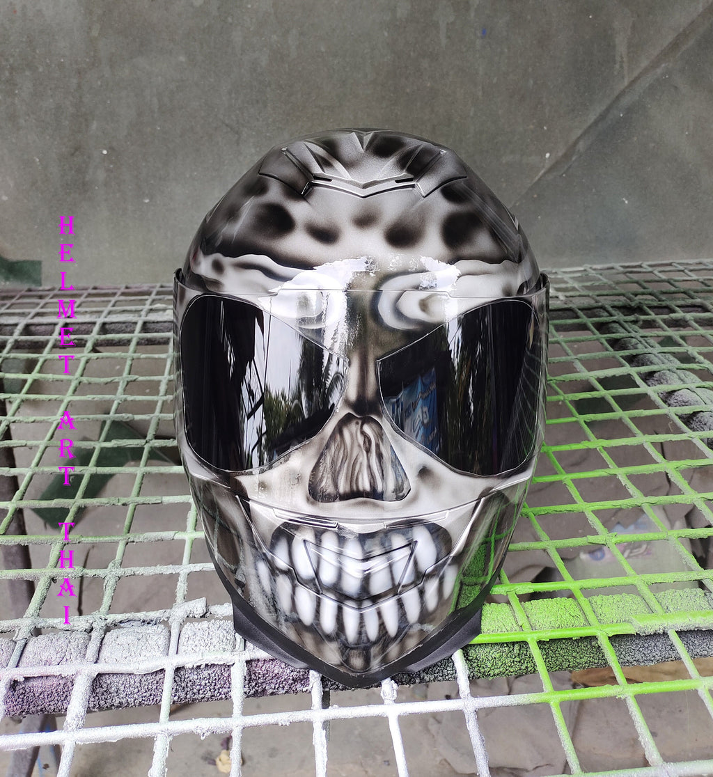 RAIDERS Custom Airbrushed Motorcycle Helmet