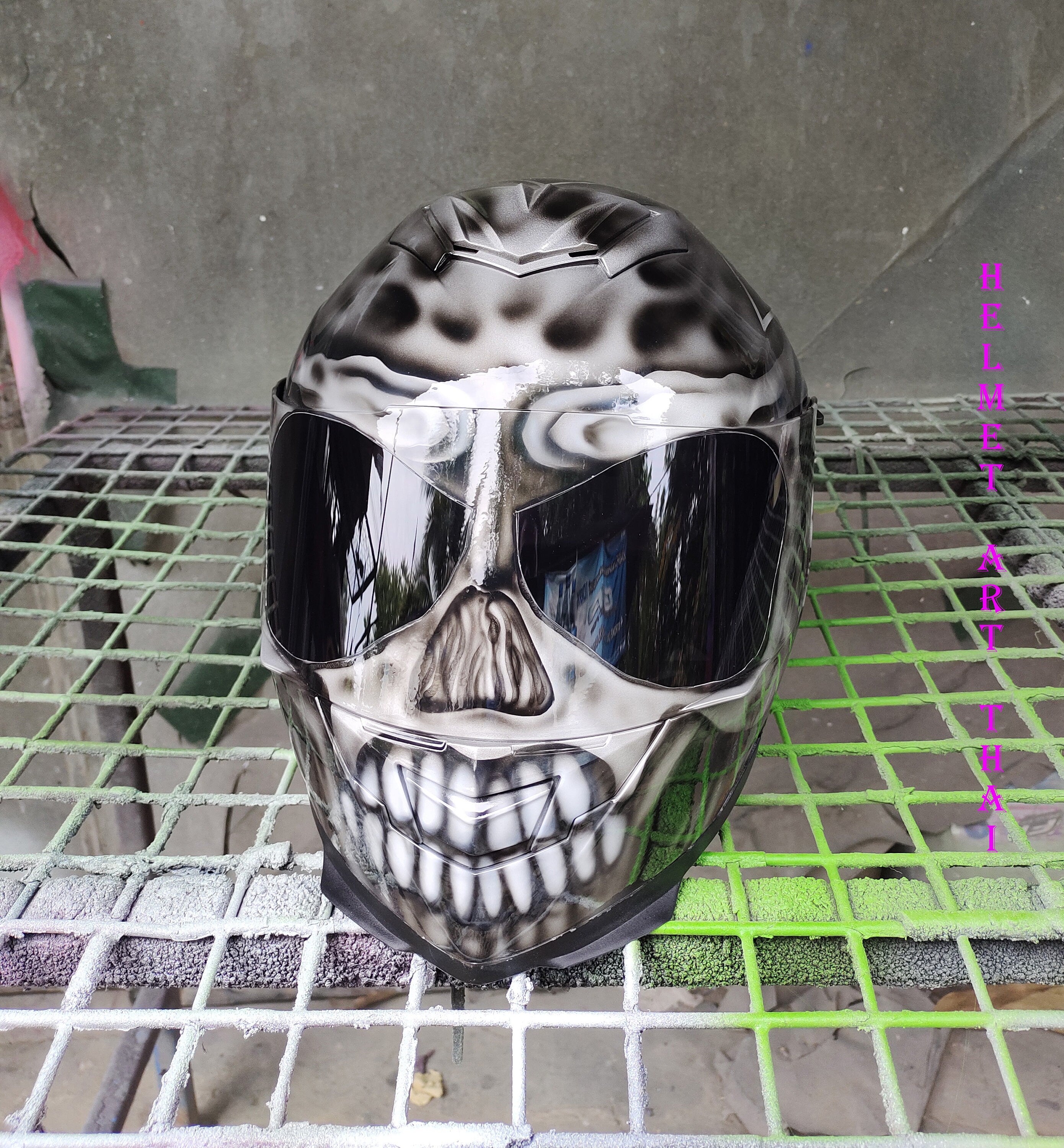RAIDERS Custom Airbrushed Motorcycle Helmet