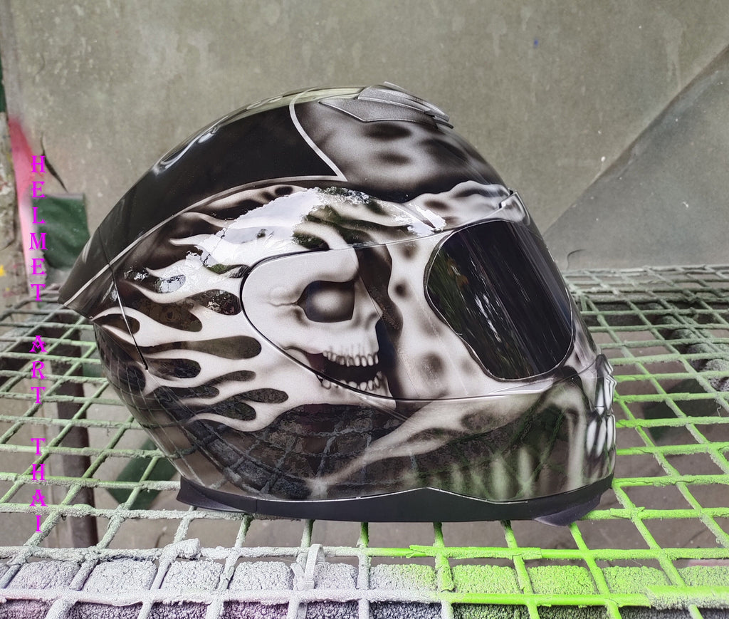 RAIDERS Custom Airbrushed Motorcycle Helmet