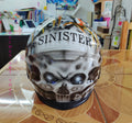 Sinister Custom Airbrushed Motorcycle Helmet 💀🔥