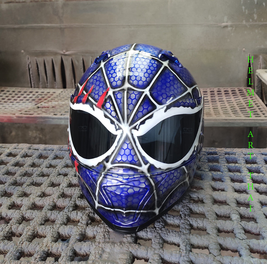 VENOM -SPIDERMAN Custom Motorcycle Helmet