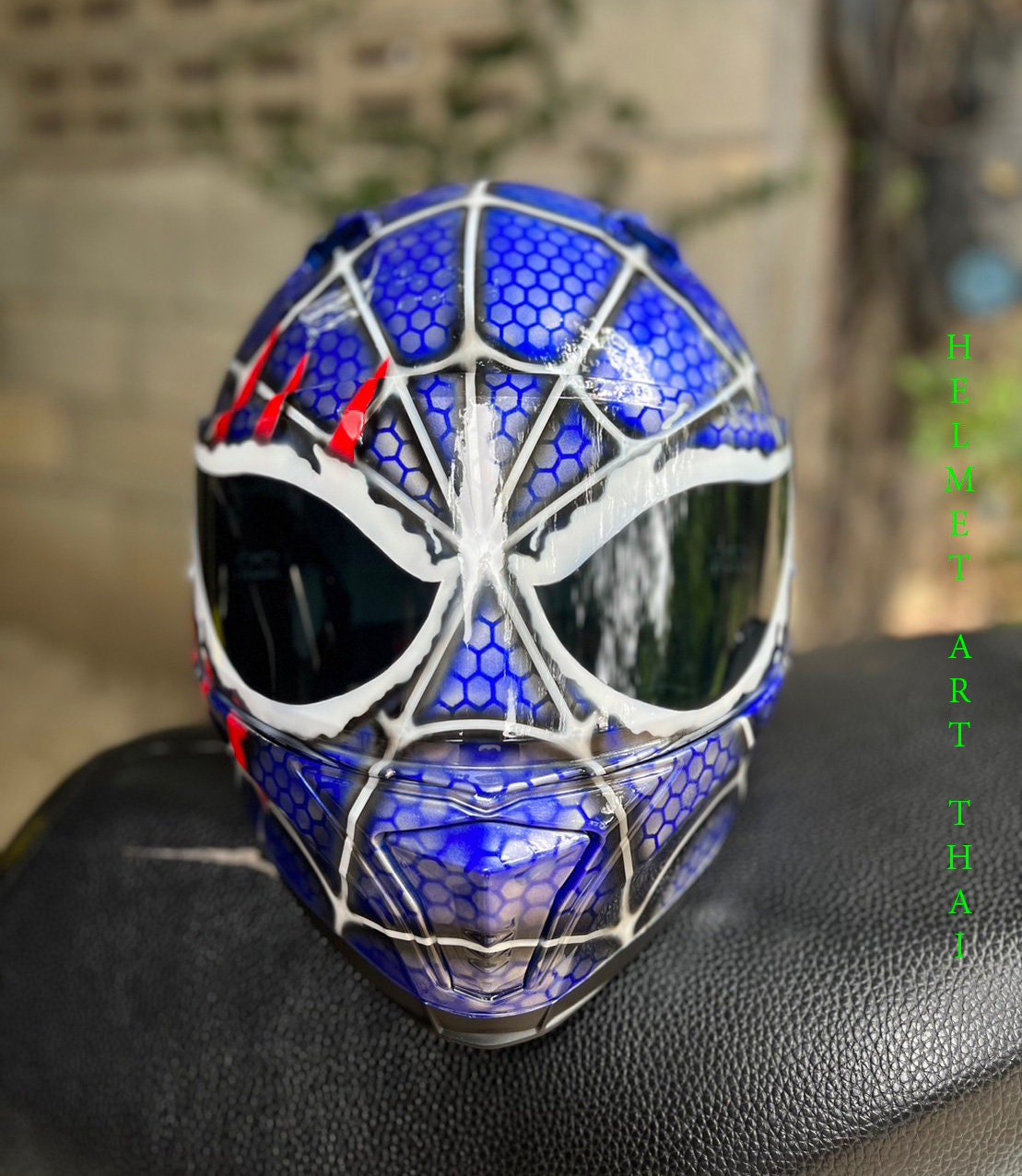 VENOM -SPIDERMAN Custom Motorcycle Helmet